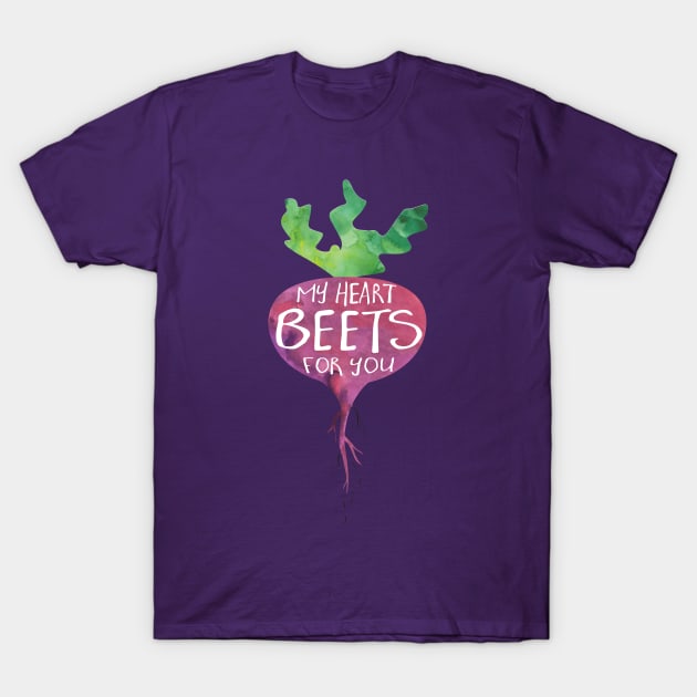 My heart BEETS for you - funny pun design T-Shirt by HiTechMomDotCom